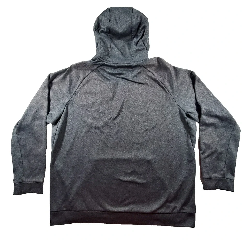Nike Therma-FIT Hoodie XXL Gray Pullover‎ Swoosh Athletic Sweatshirt